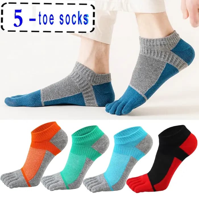 Chaussettes de sport à cinq doigts pour hommes