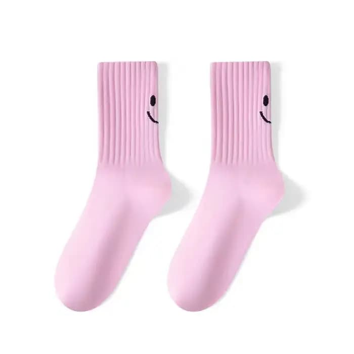 Chaussettes de sport unies pour couples, respirantes, absorbant la transpiration, douces, confortables, mi-mollet, élégantes, élastiques et décontractées
