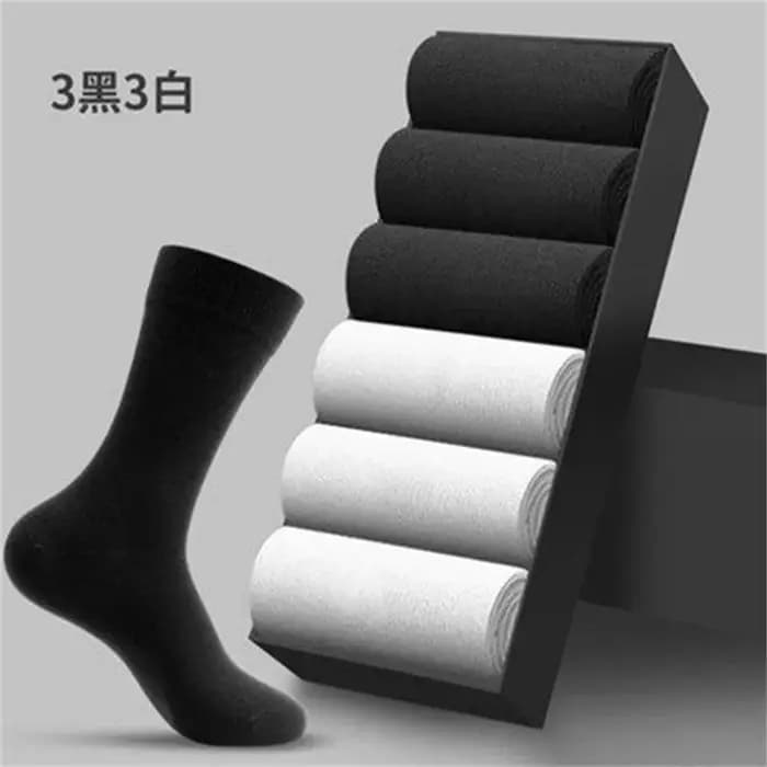 Lot de 6 paires de chaussettes en coton pour hommes