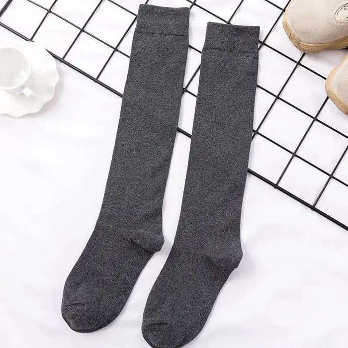 Harajuku rétro femmes coton hiver longues chaussettes hautes décontracté JK épais chaud dame cadeau Ancora rouge noir jaune gris école fille