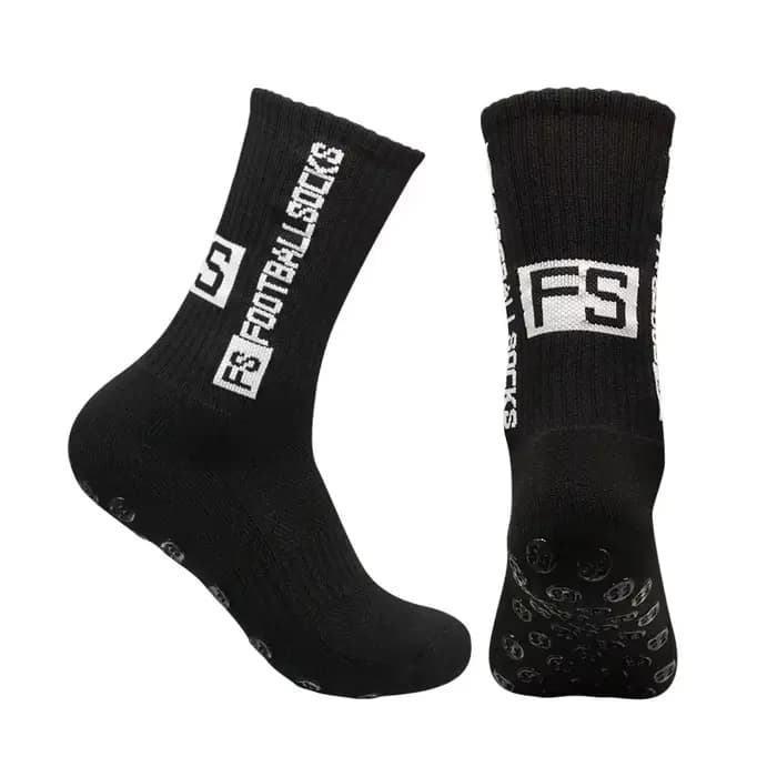 Nouvelles chaussettes de Football mi-baril anti-dérapant fond en Silicone épaissi serviette amorti