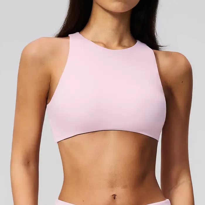 Débardeur de yoga de luxe 2-en-1 avec soutien-gorge intégré pour femme – Haut d'entraînement premium sans coutures, effet lissant sous les bras, gilet de sport finition mate pour femme