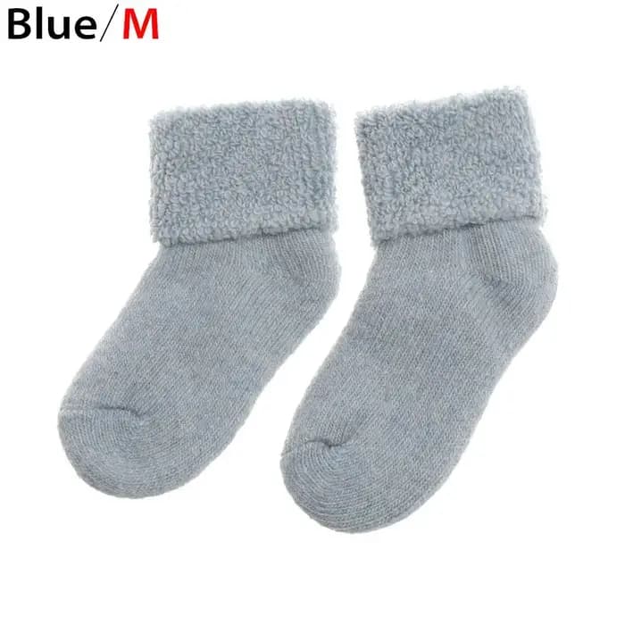 Chaussettes thermiques en laine véritable pour enfants