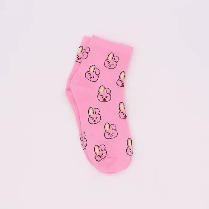 Chaussettes de sport en pur coton BT21 2026 RJ Shooky Man Tata Chimmy Cooky Youth League Cartoon, style coréen, pour femmes, avec motifs des stars du divertissement
