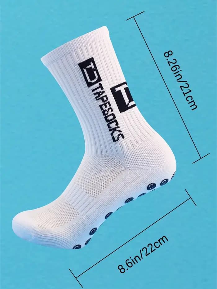 4 paires de chaussettes de football pour hommes avec poignée