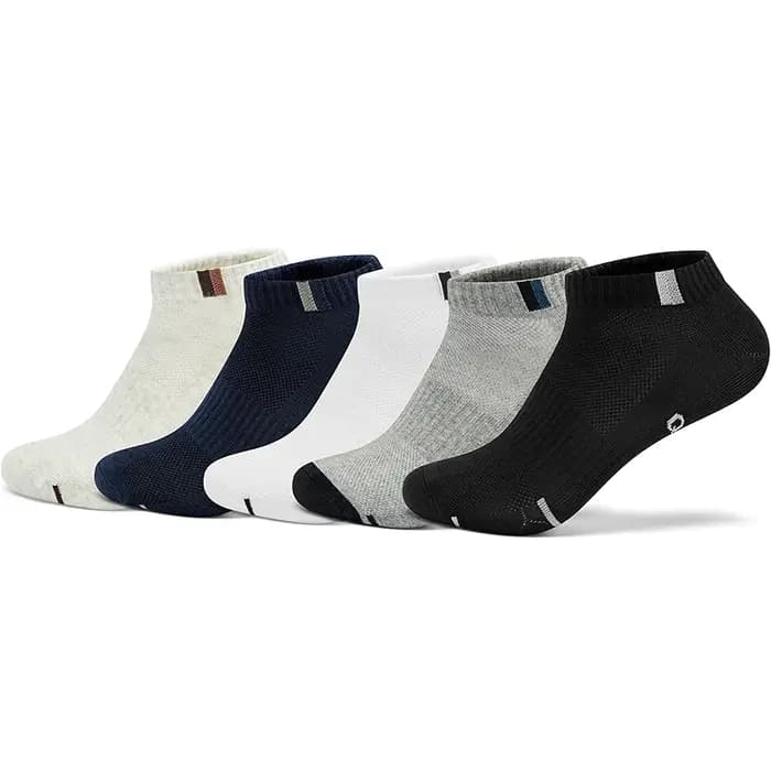 QIAODAN chaussettes de sport pour hommes 2025 nouveau décontracté court 5-Pack évacuant l'humidité vêtements
