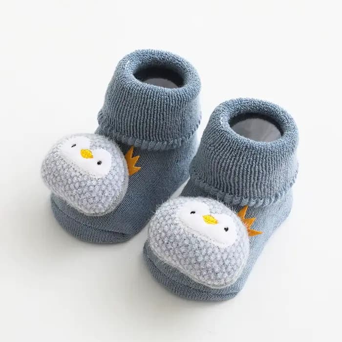 Chaussettes épaisses en éponge pour bébés et tout-petits, poupée de dessin animé, chaussons antidéra
