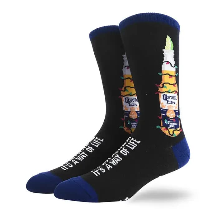 Chaussettes pour hommes drôle grande taille Alien délicieux nourriture impression collations colorées Burger Pizza heureux Harajuku Skate coton Sokken