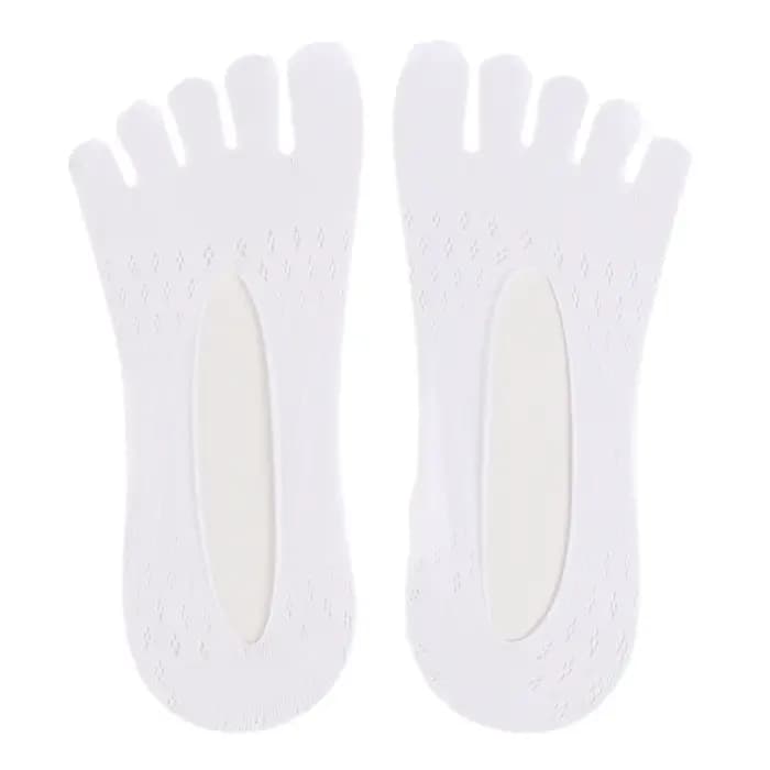 Chaussettes d'été à orteils en maille ajouré, absorbant la sueur, bateau, chaussettes courtes à la cheville, respirantes à cinq doigts