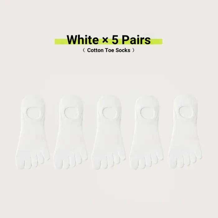 Chaussettes d'été à cinq doigts pour hommes