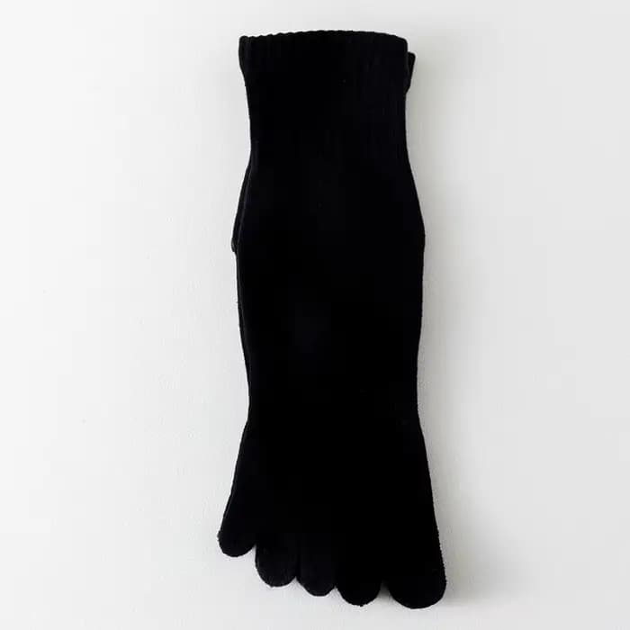 1 paire de chaussettes pour femmes en coton biologique à cinq doigts, style Harajuku, chaussettes co