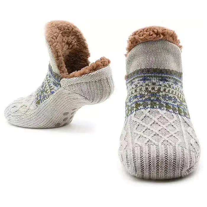Chaussettes de sol antidérapantes Super chaudes pour femmes et hommes