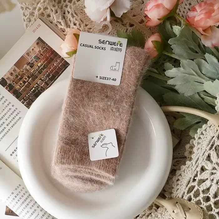 Chaussettes en laine pour femmes automne hiver