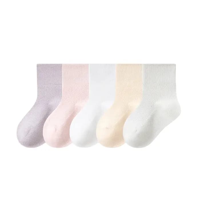 Chaussettes en coton respirant pour enfants de 0 à 8 ans