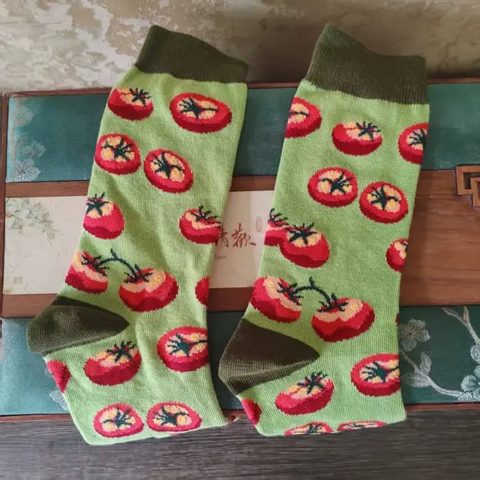 Motif alimentaire drôle coton hommes équipage chaussette crème glacée banane bière tomate cadeau