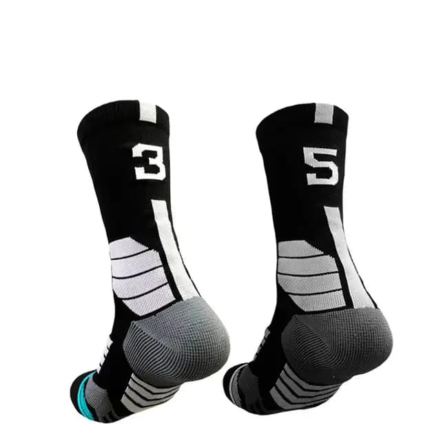 Chaussettes de sport épaisses personnalisées 2026 avec numéros 0-9