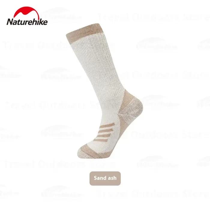 Naturerandonnée chaussettes chaudes en laine absorbant les chocs en plein air épaissi mérinos mi-mollet