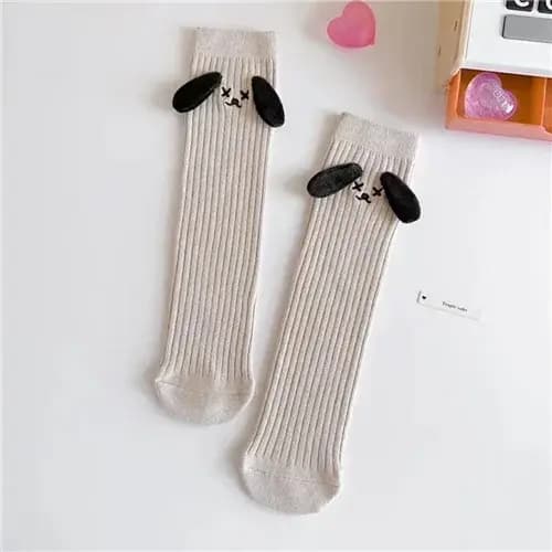 Chaussettes en coton de dessin animé pour filles et femmes, douces et mignonnes, taille unique, longueur 30cm, printemps et automne, enfants et maman, 0 à 8 ans