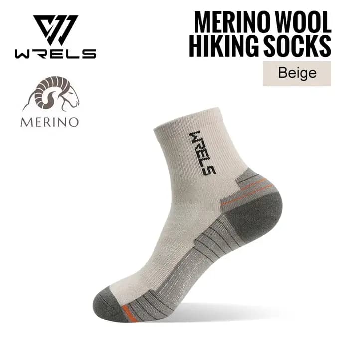WRELS 1/3 paires de chaussettes de course en laine mérinos