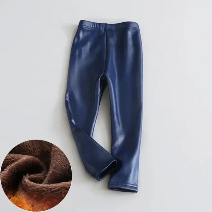 Pantalon en cuir Smile pour tout-petits filles