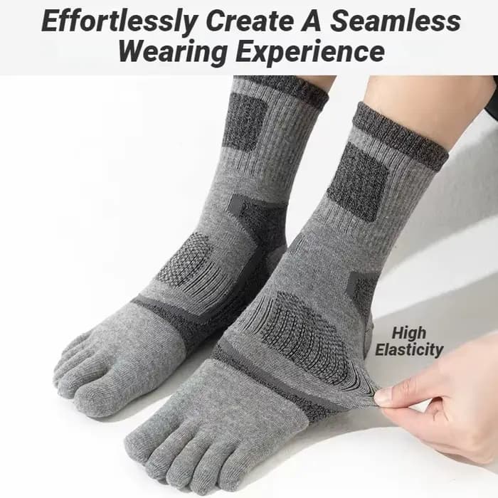 5 paires de chaussettes courtes de sport en coton pour homme, épaisses, à compression, en maille, durables, pour le fitness, le vélo, la course, le basketball, les activités de plein air et les voyage