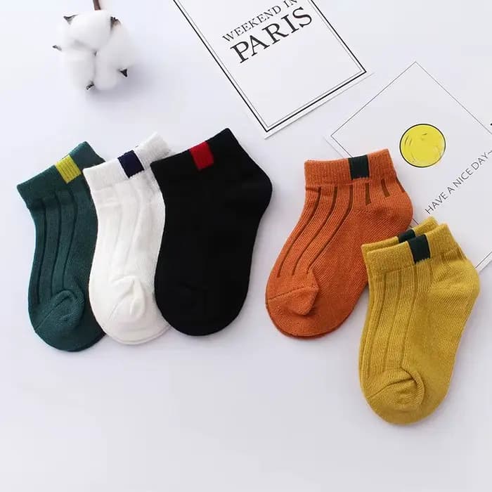 Chaussettes pour enfants printemps et été chaussettes courtes fines en pur coton pour garçons chauss