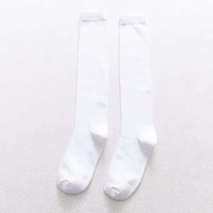 Chaussettes longues pour hommes automne printemps couleur unie décontracté affaires