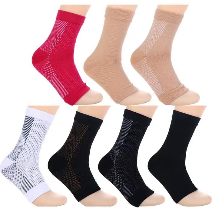 Chaussette de Compression à bout ouvert, protection de l'arthrite du talon, manchon de pansement élastique en Nylon, chaussettes de protection, manches de pied, chaussettes serrées décontractées