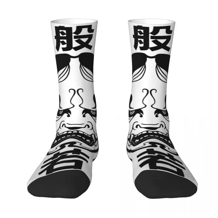 Chaussettes pour hommes Hannya masque bas hiver élégant moyen doux