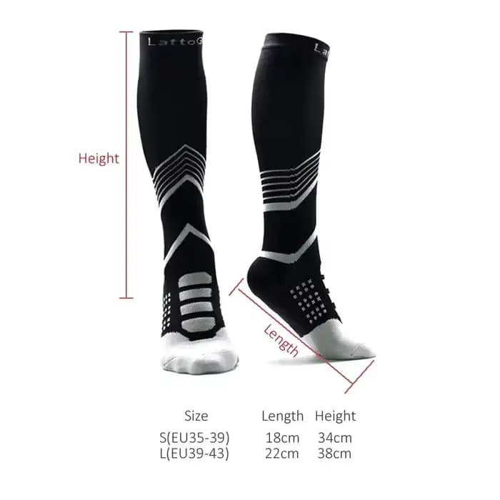 Chaussettes de sport à Compression à haute élasticité