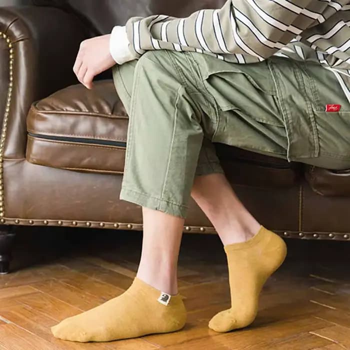 Chaussettes pour hommes, grandes tailles, respirantes, à la cheville, courtes, mignonnes, joyeuses Calcetines, désodorisantes, coupe basse, Bigfoot, tailles 44 45 46, EU 42-48