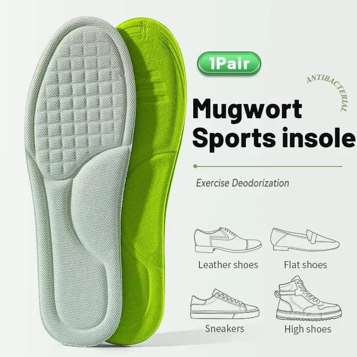 Semelles intérieures de sport pour chaussures 5D Massage doux déodorant respirant coussin absorbant
