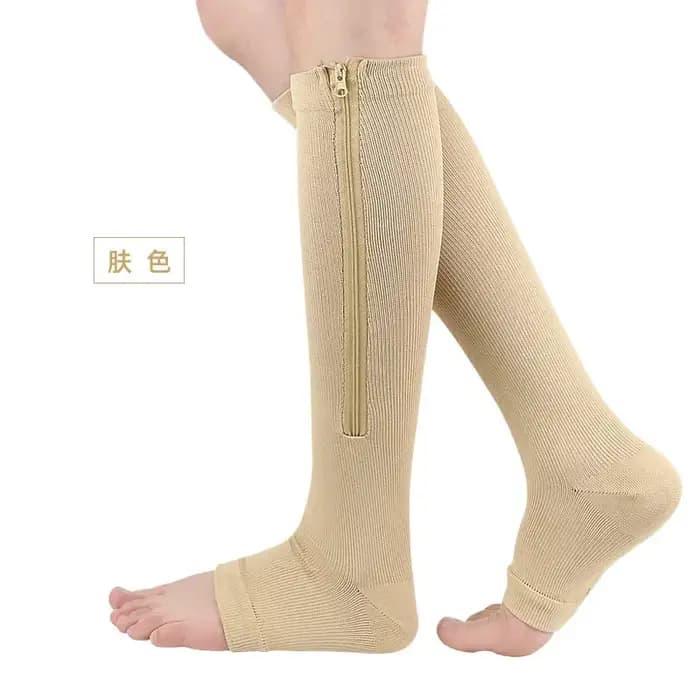 Chaussette de Compression médicale à fermeture éclair pour femmes et hommes