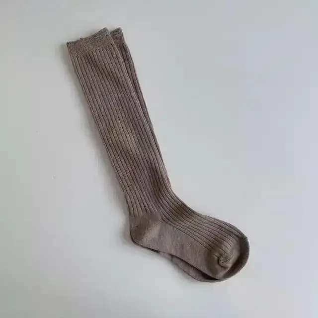 Tricot coton chaussettes longues femmes bas automne hiver chaud cuisse haute bas dames filles mode solide genou