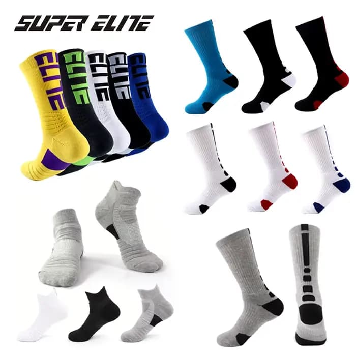 Super Elite hommes chaussettes de Sport équitation cyclisme basket-ball course