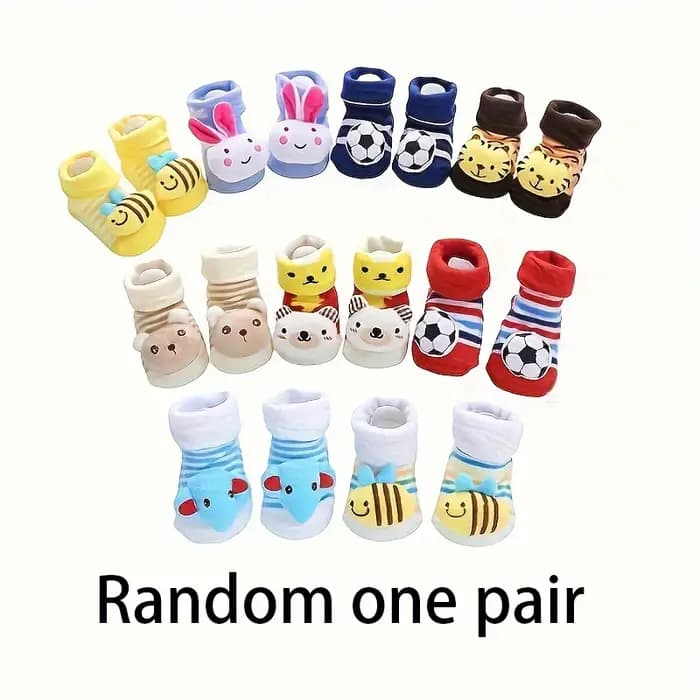 Chaussettes antidérapantes pour bébé de 0 à 12 mois