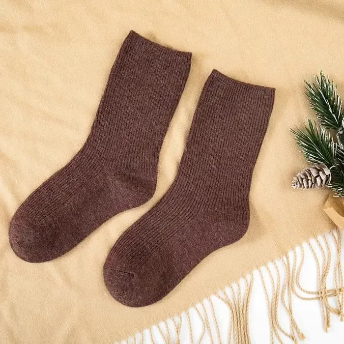 Chaussettes coréennes en laine rayées pour bébés filles et garçons