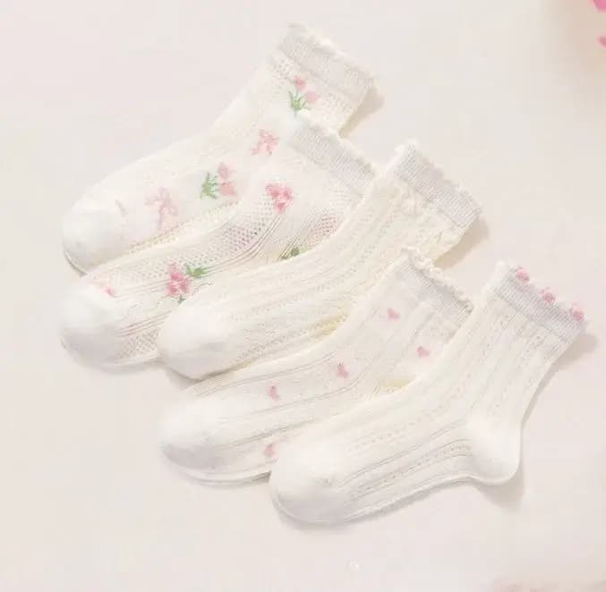 5 paires de nouvelles chaussettes pour bébé en maille sans couture