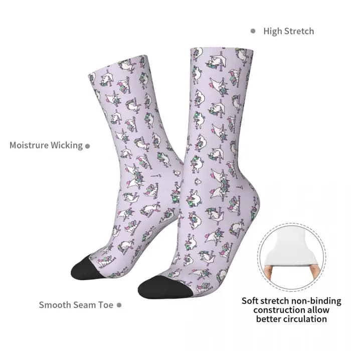Chaussettes sulfAbsorbantes de la Transpiration pour Homme et Femme, Bas Toutes Saisons, Cadeau d'Anniversaire, Nairobi Orn Pole PhtalClub, Harajuku