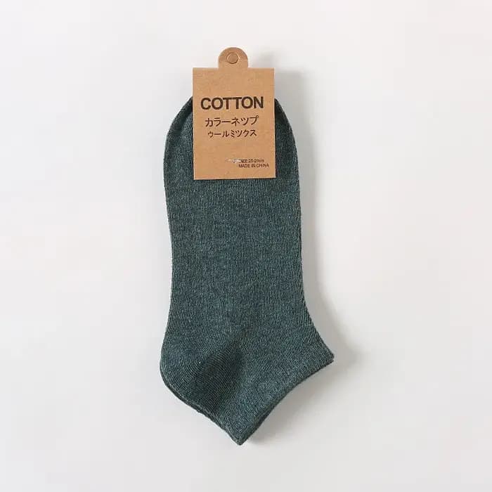 Chaussettes en coton pour hommes, tube bas, solide, respirant, confortable, simple, mode, cadeaux masculins