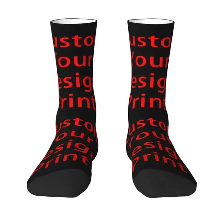Personnalisez votre conception chaussettes femmes hommes chaud impression 3D Logo personnalisé imprimé