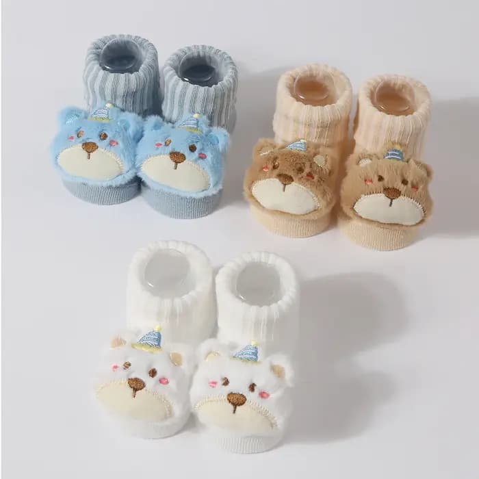 3 paires/ensemble bébé chaussettes filles garçons nouveau-né accessoires dessin animé animaux enfants cadeau vêtements enfant infantile trucs coton respirant chaussette
