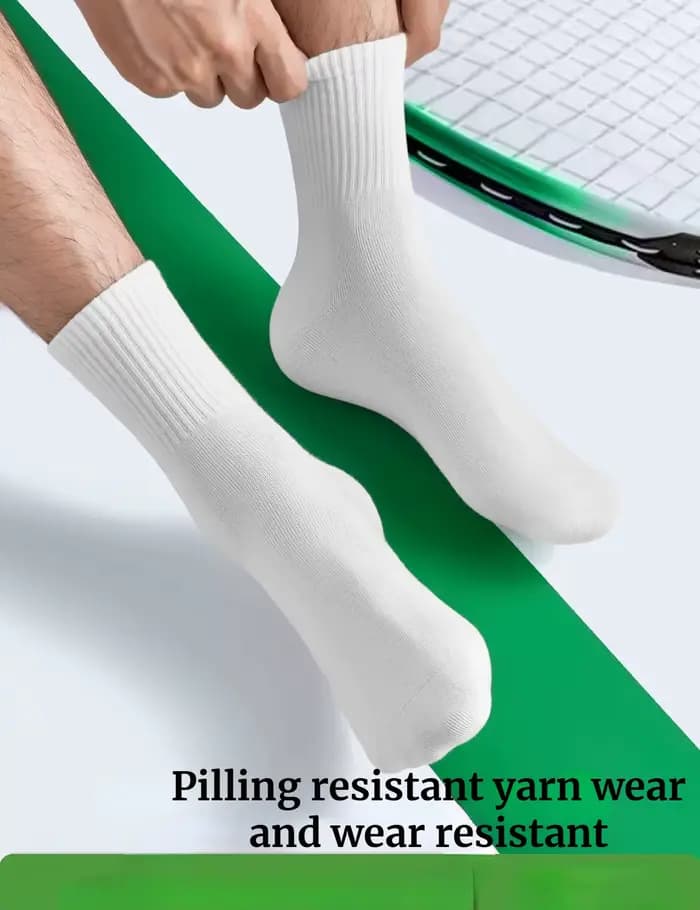 Chaussettes mi-mollet simples et confortables pour hommes