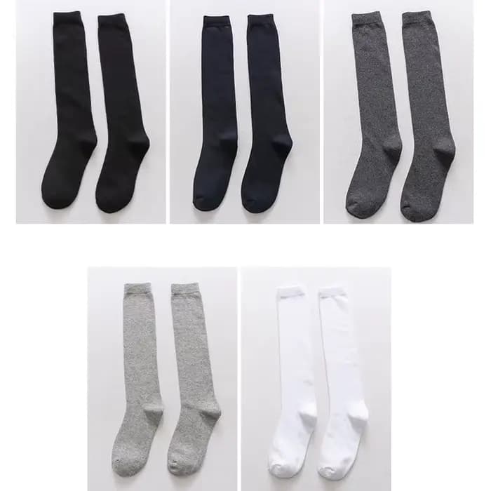 Chaussettes longues pour hommes de marque, décontractées, en coton peigné, classiques, unies, pour affaires, cadeau de fête ou de mariage, confortables, noires, Sokken