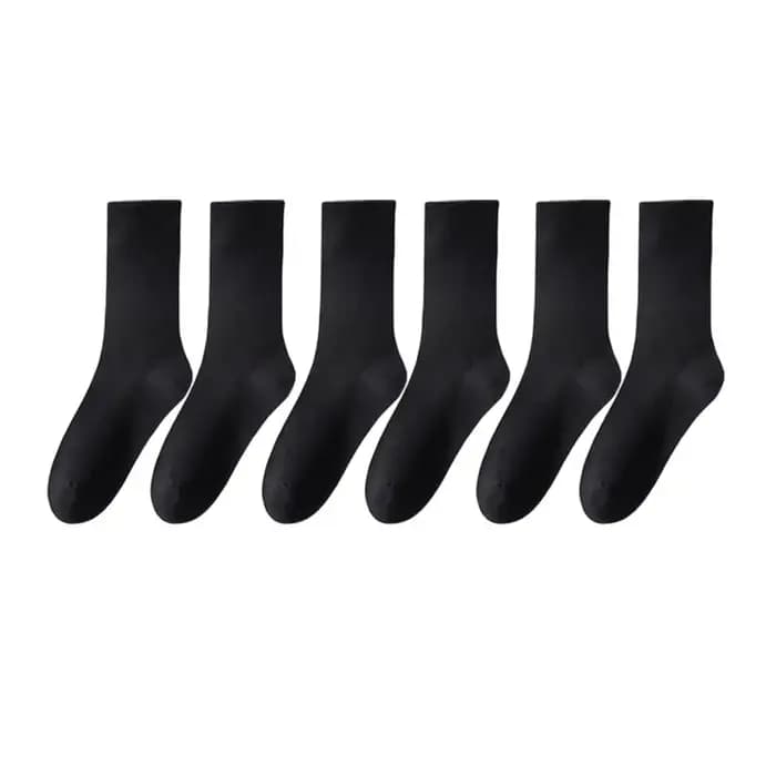 Chaussettes de sport montantes noires et blanches