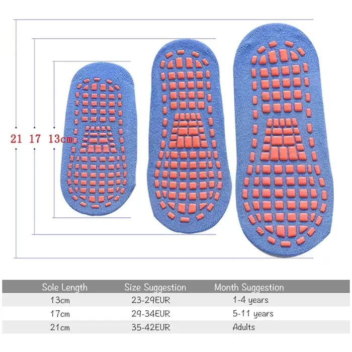 Chaussettes antidérapantes pour enfants et adultes