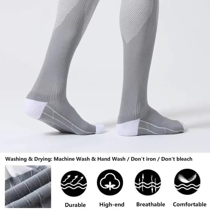 WEFITON 1 paire de chaussettes de compression pour femmes et hommes 20-30 mmHg-chaussettes de soutien de