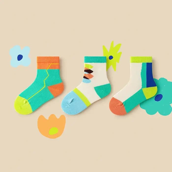 Chaussettes unisexes Mini Bala pour enfants, respirantes, confortables, chimmn, chaussettes pour enfants, lot de 3