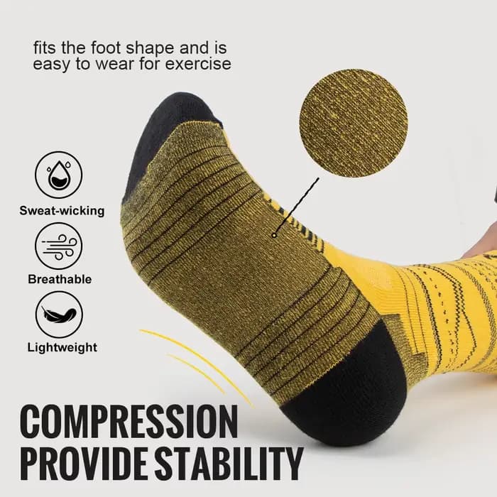 WRELS 1/3 paires de chaussettes de course en laine mérinos