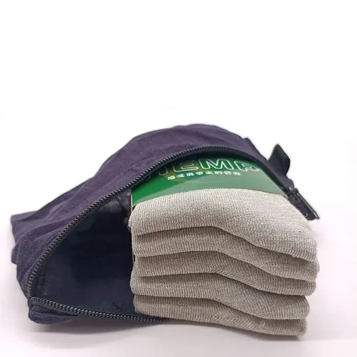 Lot de 5 chaussettes en chanvre pour femmes et hommes